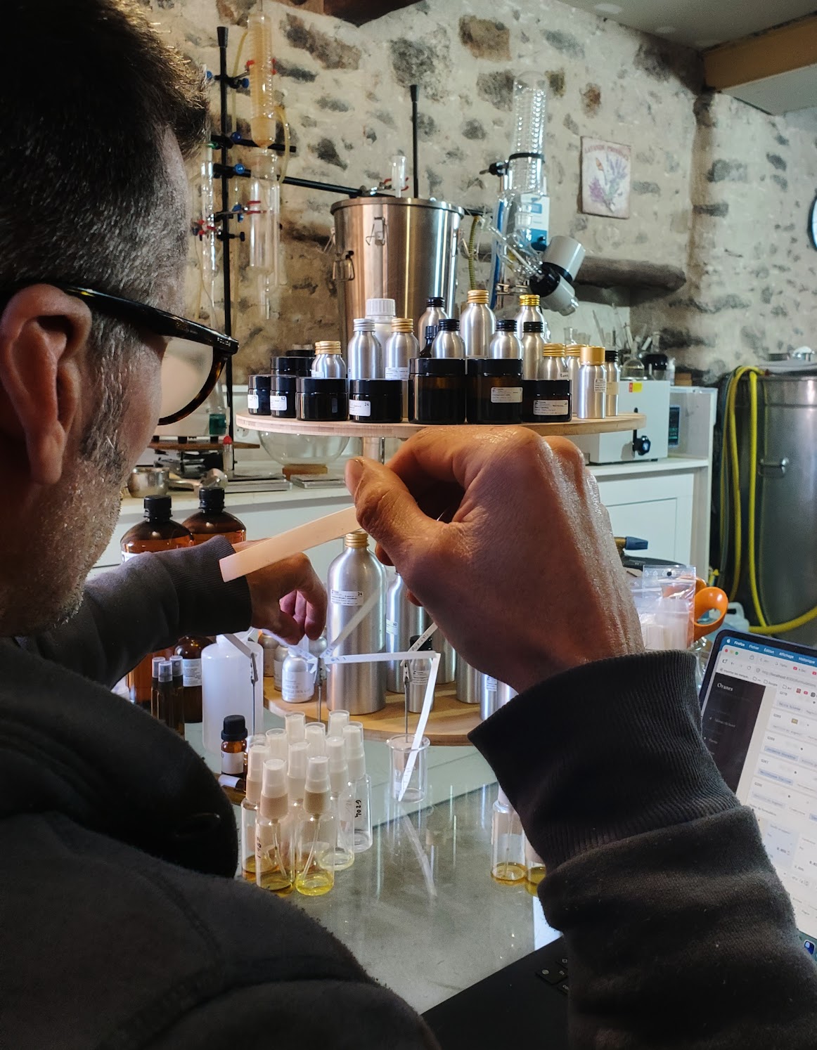 Pouring and blending